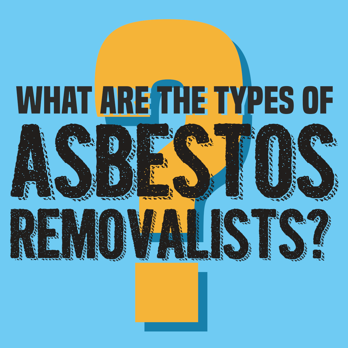 What are the types of Asbestos Removalists?
